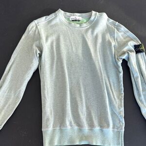Stone Island Heather Gray Crewneck